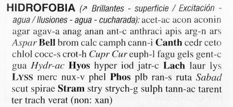 Grado o valor de los síntomas o de los medicamentos