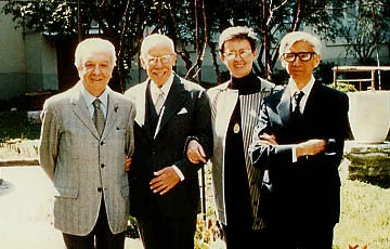 De izquierda a derecha los Drs. Antonio Negro, Tomás Pablo Paschero, Adele Alma Rodríguez y Proceso Sánchez Ortega