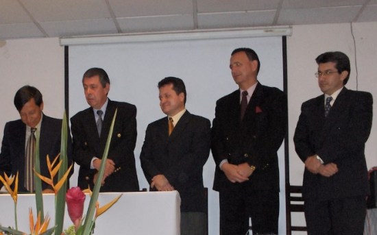 De izquierda a derecha los Drs. Hernando Silva, Miguel Peñaranda, Javier Rueda, Rafael Mantilla e Iván Navas