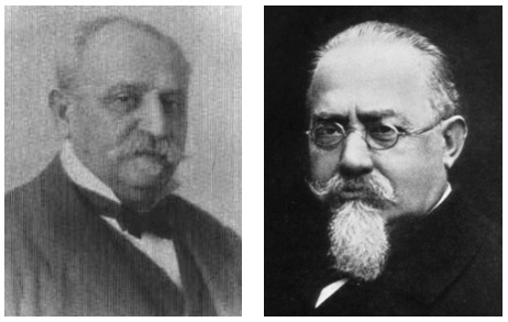De izquierda a derecha los Drs. Tommaso Cigliano y César Lombroso